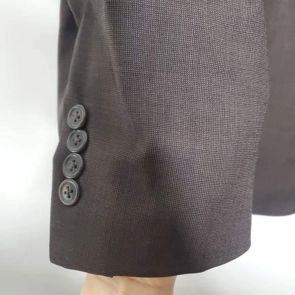 Jos A Bank Blazer Mens 44R Brown 2 Button Sports Coat Suit Jacket Modern Career - Picture 7 of 13